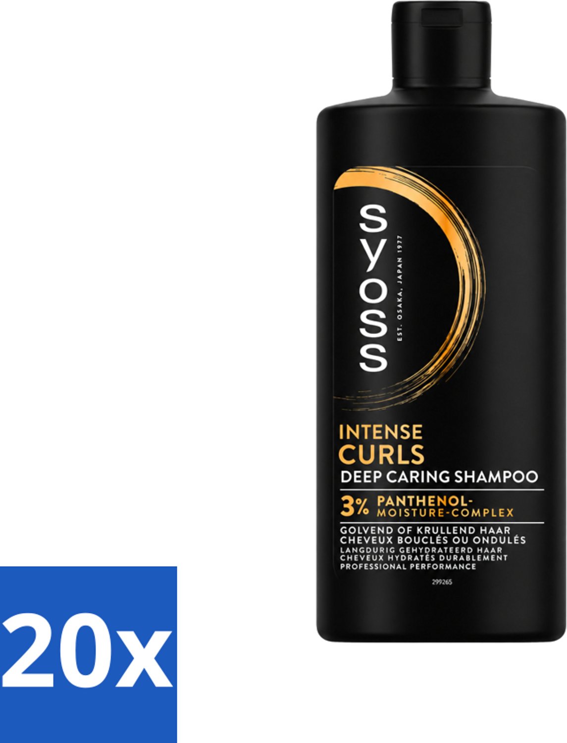 20 x SYOSS - Curls Intense - Shampoo - Langdurige Styling - 440ml - Voordeelverpakking - 20 stuks