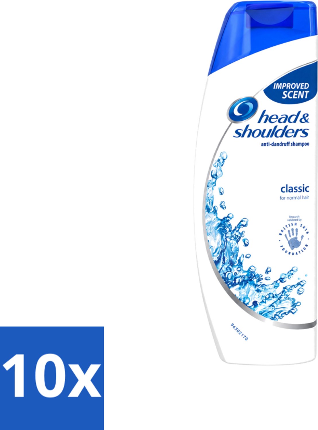 10 x Head & Shoulders - Shampoo - Classic Clean - 250ml - Voordeelverpakking - 10 stuks