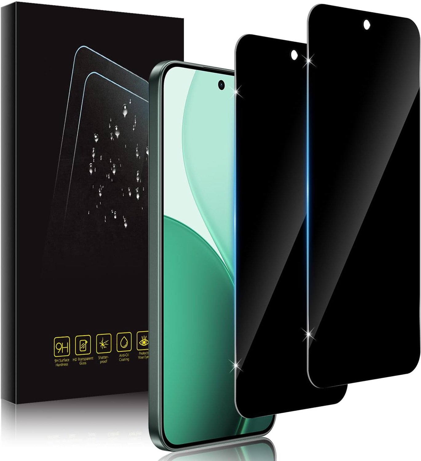 Beschermfolie voor OPPO Reno 14F/14FS/14 F/14 FS 5G, privacyfolie voor pantserglas, privacy, anti-spy, 2 stuks
