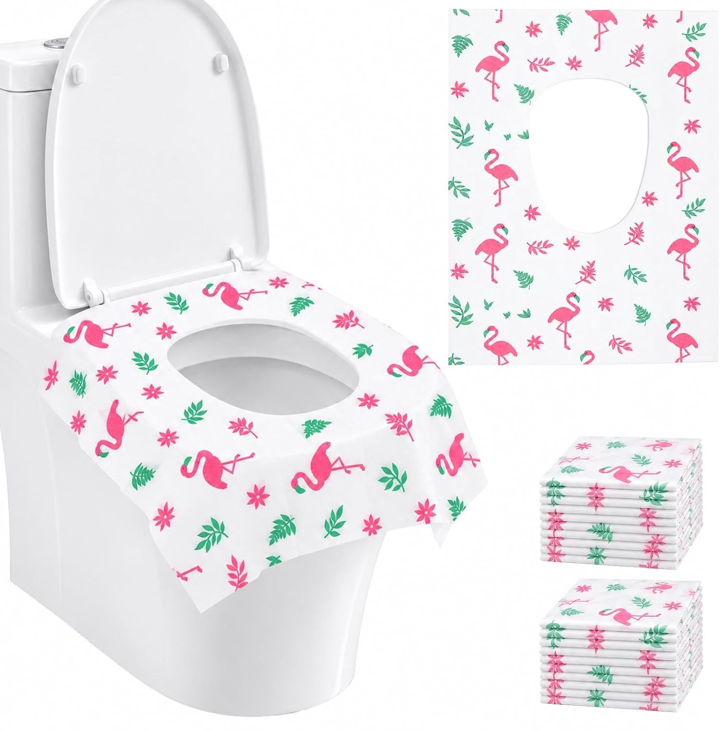 Set van 20 Wegwerptoiletpads - Extra Grote Wegwerp Toiletbril Beschermers voor Hygiëne en Comfort