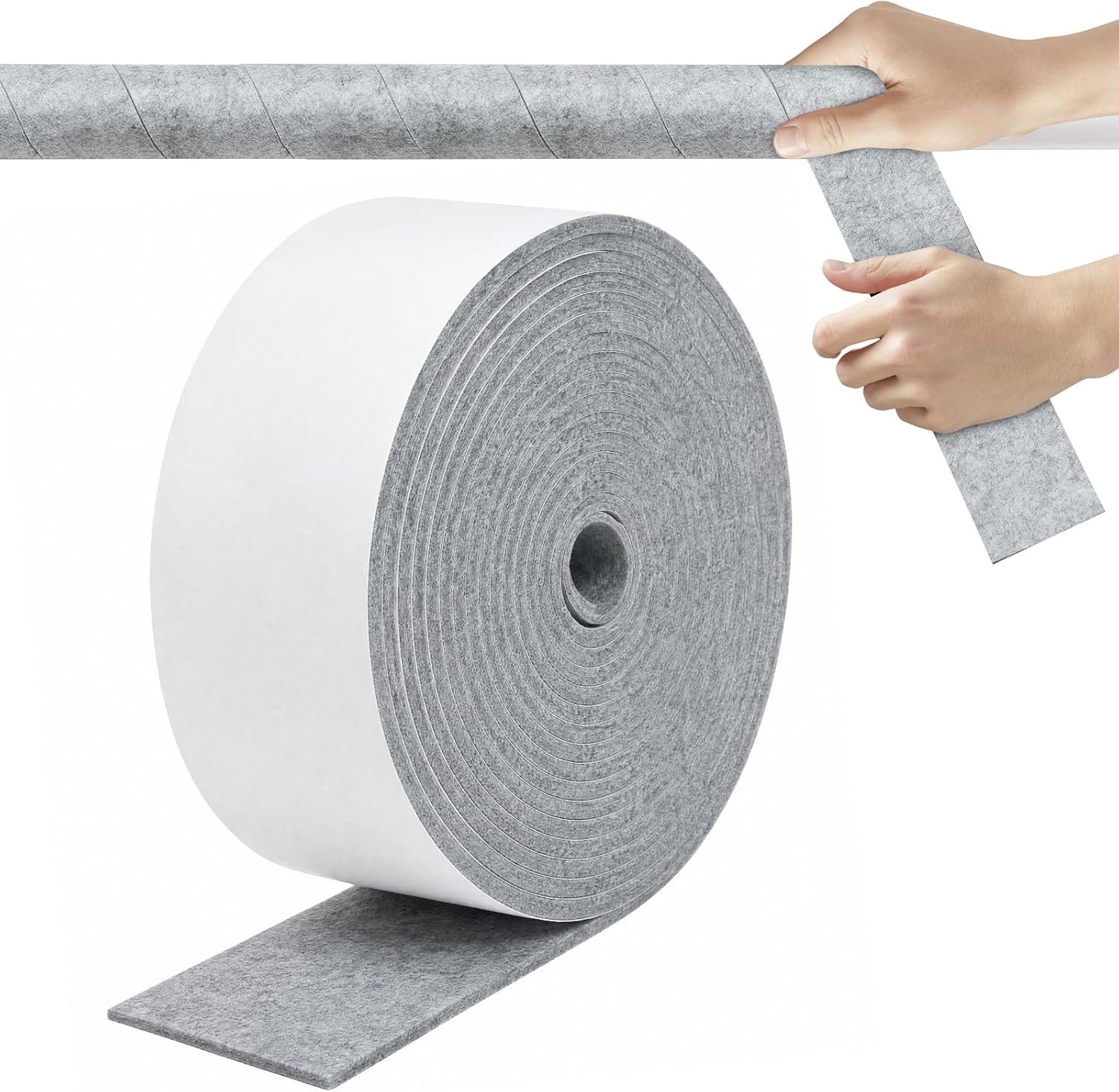 Isolatieband 5m x 6cm - vilt - vochtbestendig - voor thermische isolatie - Vemera
