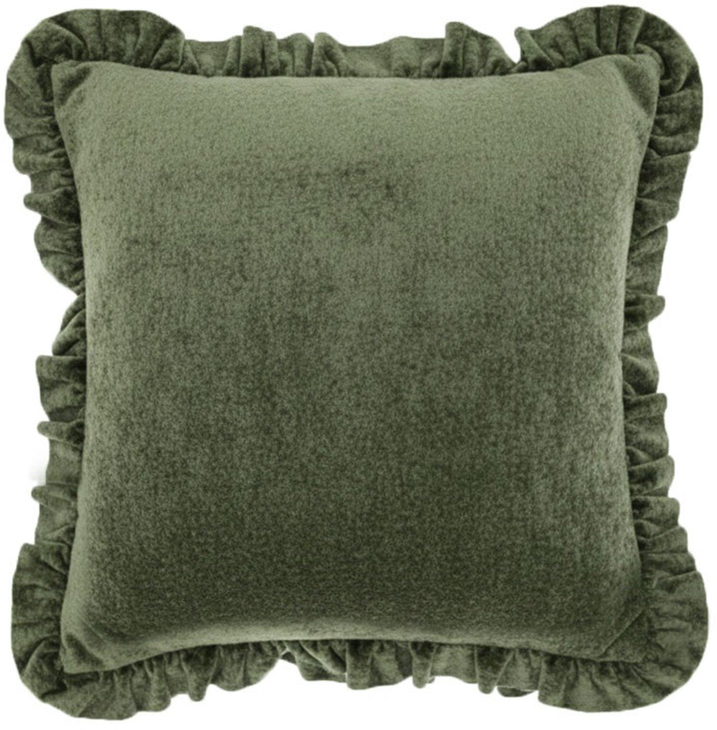 Unique Living Sierkussen Mindy - winter green - 45x45cm Groen