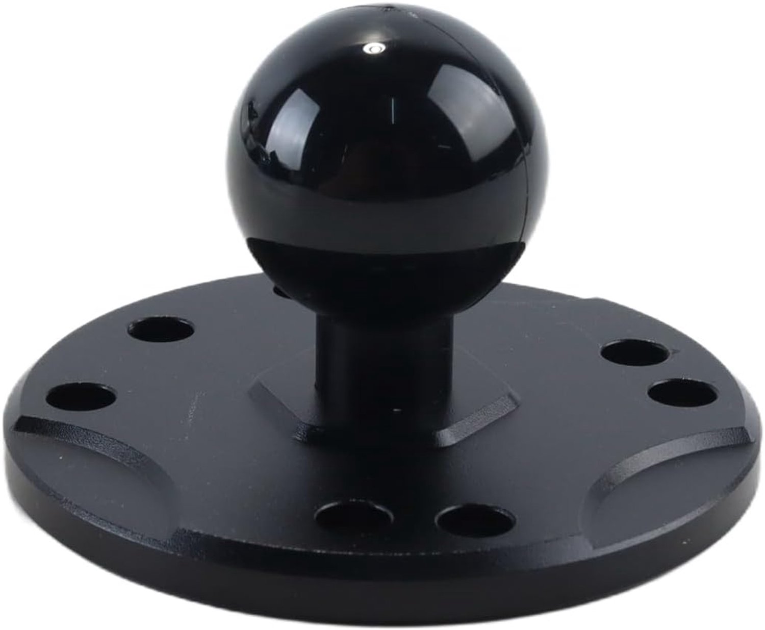 1 inch aluminiumlegering kogelhouder met AMPS-gat ronde plaat basis, motorfiets achteruitkijkspiegel sportcamera vaste basis (diameter 60 mm)