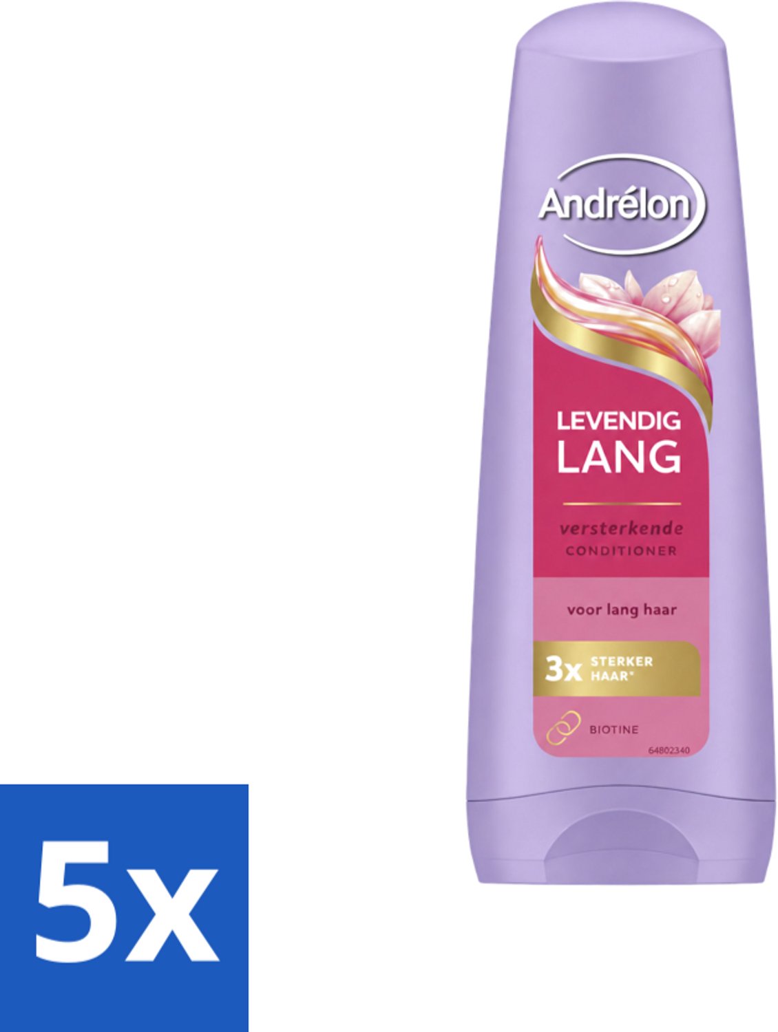 5 x Andrélon – Conditioner – Levendig Lang – 200 ml - Voordeelverpakking - 5 stuks