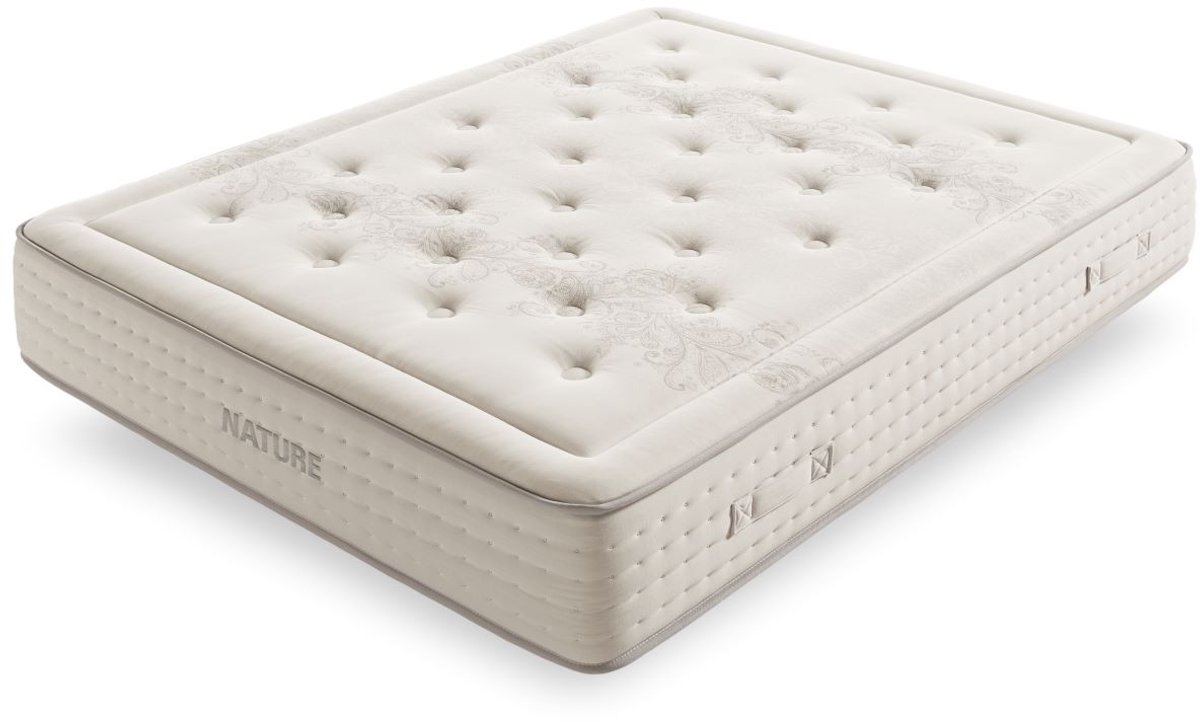 Matris Matras Met Ingepakte Veren Visco Ambachtelijk VIP Nature 150x200 Hoogte 30 +/- 1 cm - Medium - Hoge Stevigheid Beige