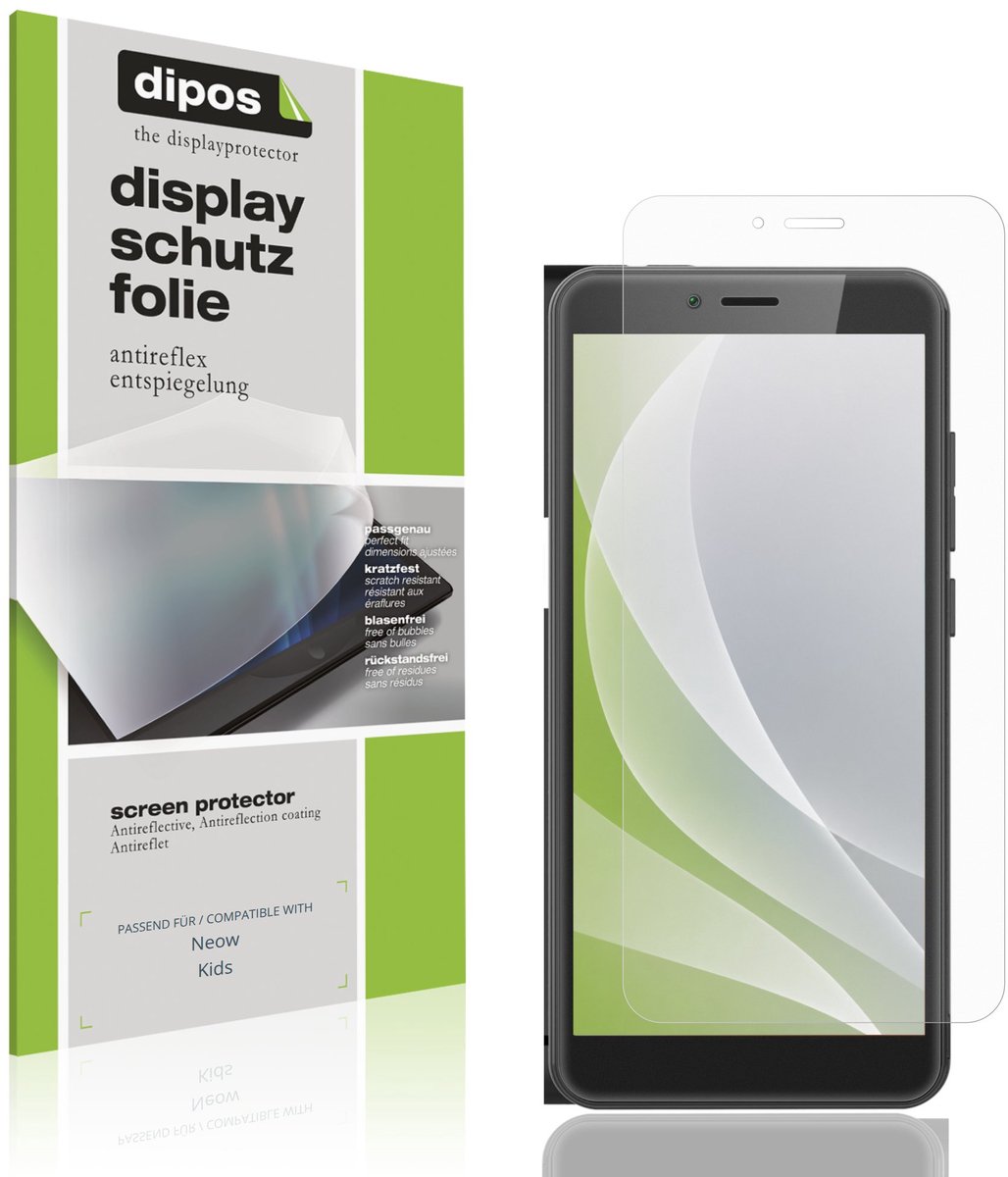 dipos – 4x Matte Beschermfolie geschikt voor Neow Kids | Krasbestendige & antireflecterende Screenprotector Ultra-Thin