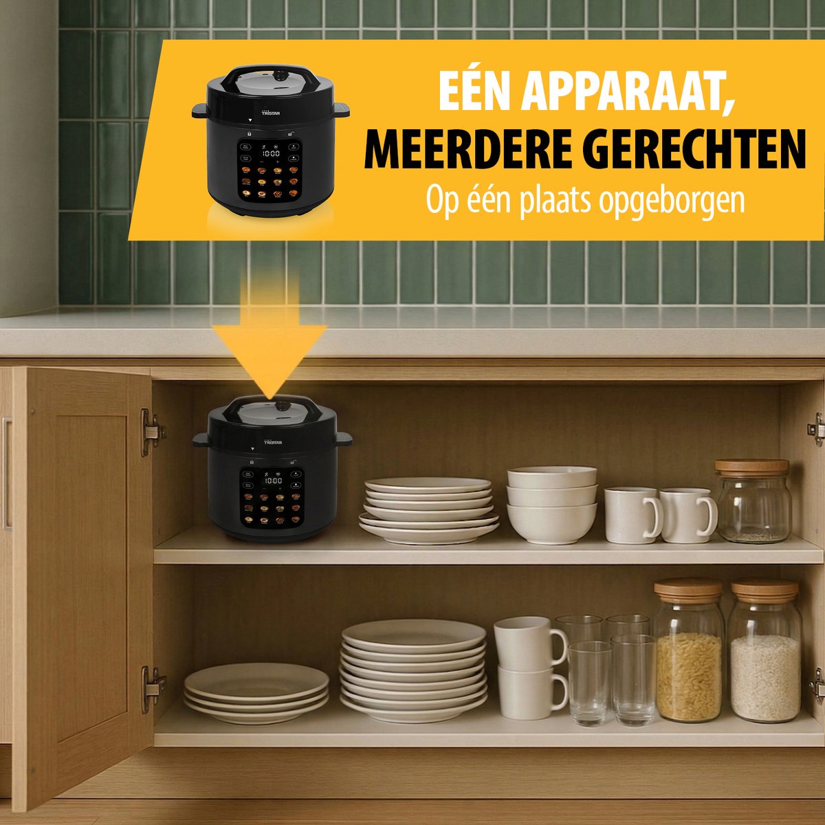 Tristar RK-6160 - Rijstkoker met stomer - Multicooker - Slowcooker - Snelkookpan - 6L - 1000W - Zwart – foto 8