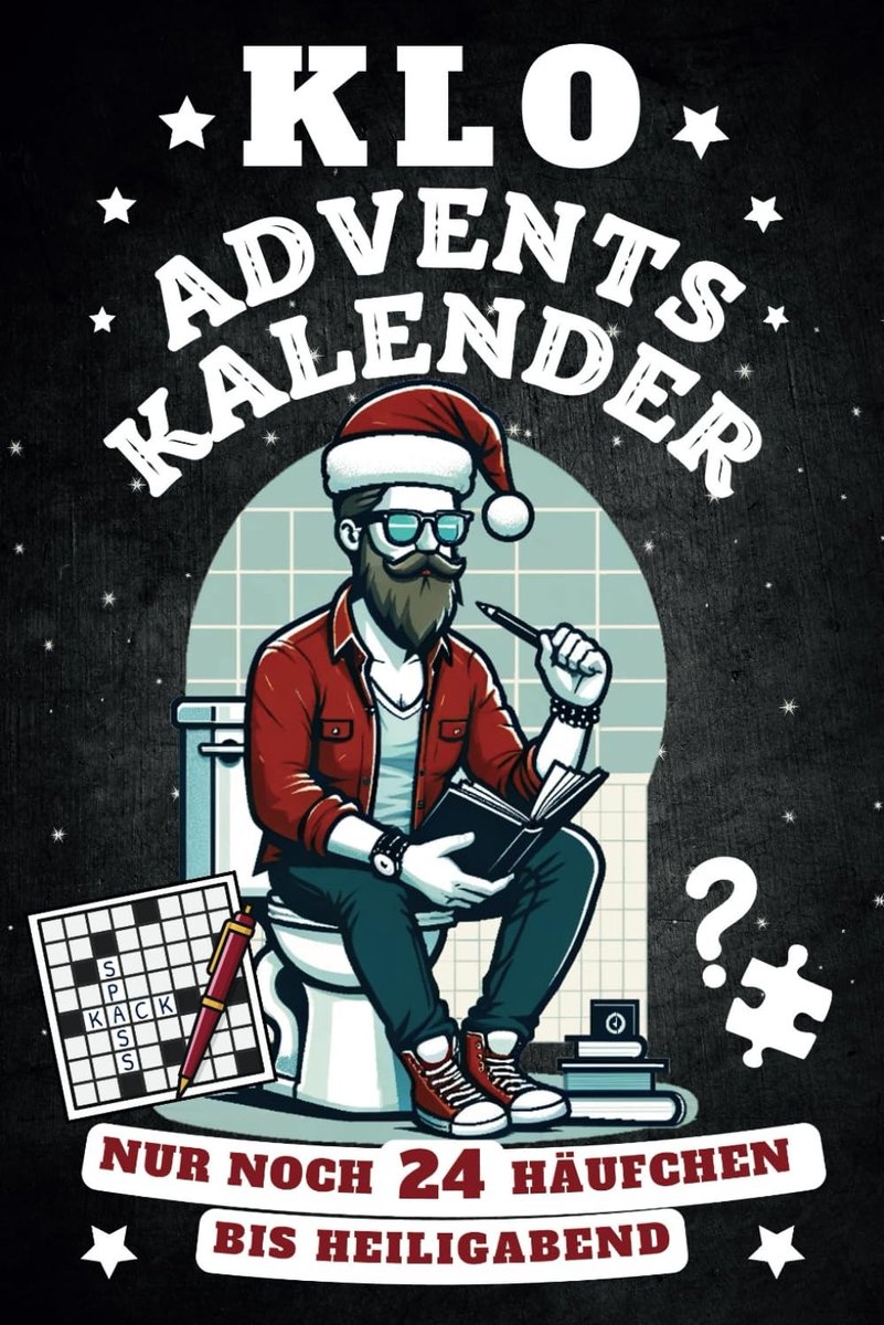 Adventskalender - Grijs - 24 Vakjes - Humoristische Cadeaukalender voor Mannen en Vrouwen