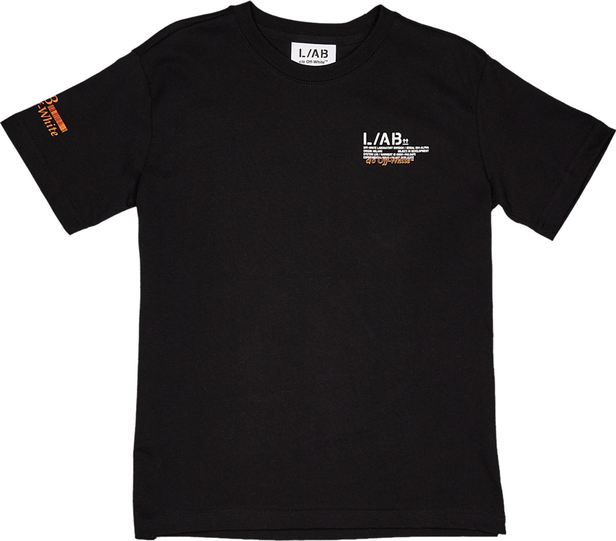 L/AB Off-White t-shirt jongens Off Active Duct Tape Black - maat 140