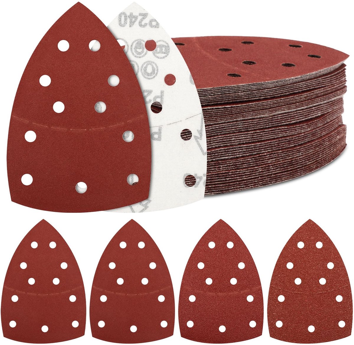 Elzusha - Schuurpapier voor Driehoekige Schuurmachine - 50 Stuks