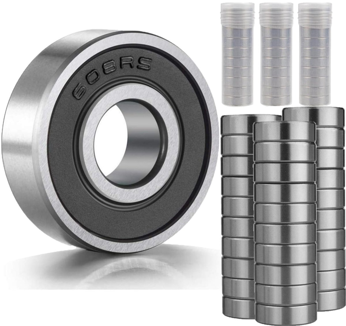 Elzusha 608RS Lager Kit met 30 Stuks voor Skateboards en E-Scooters