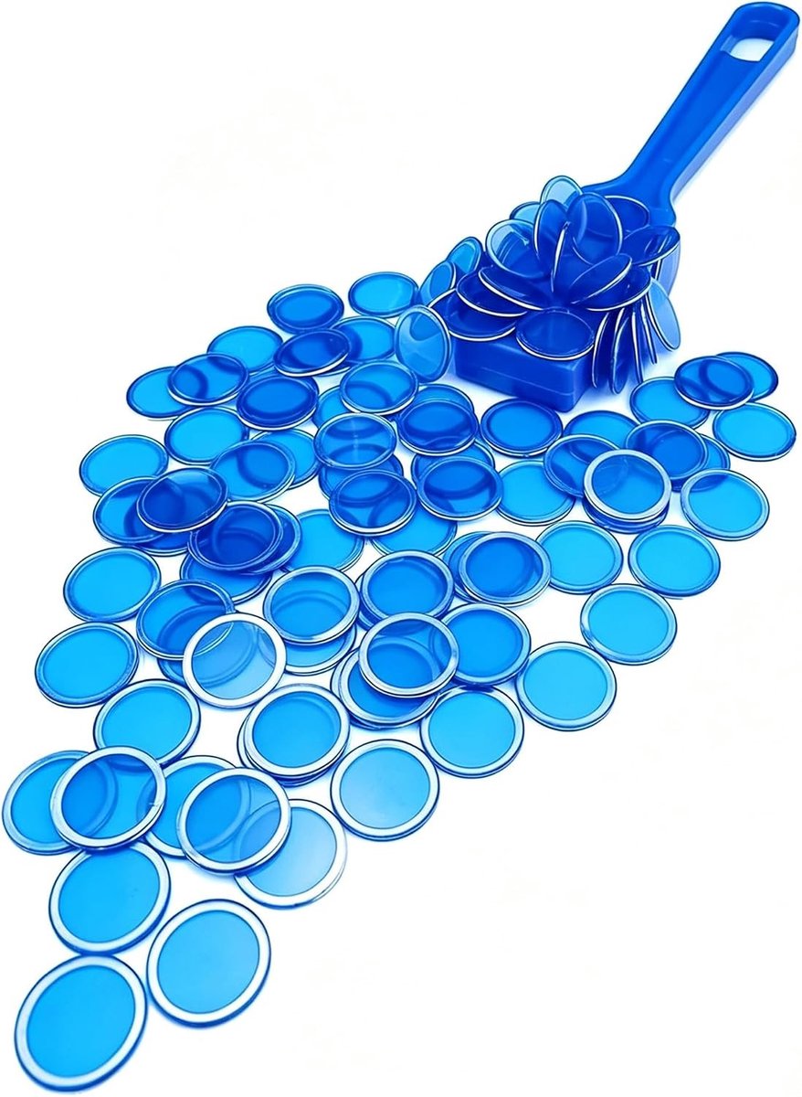 Bingo Set met Magnetische Staven voor Gezinsgames, Interactie Tussen Ouders en Kinderen, Blauw en Leuk Vermaak