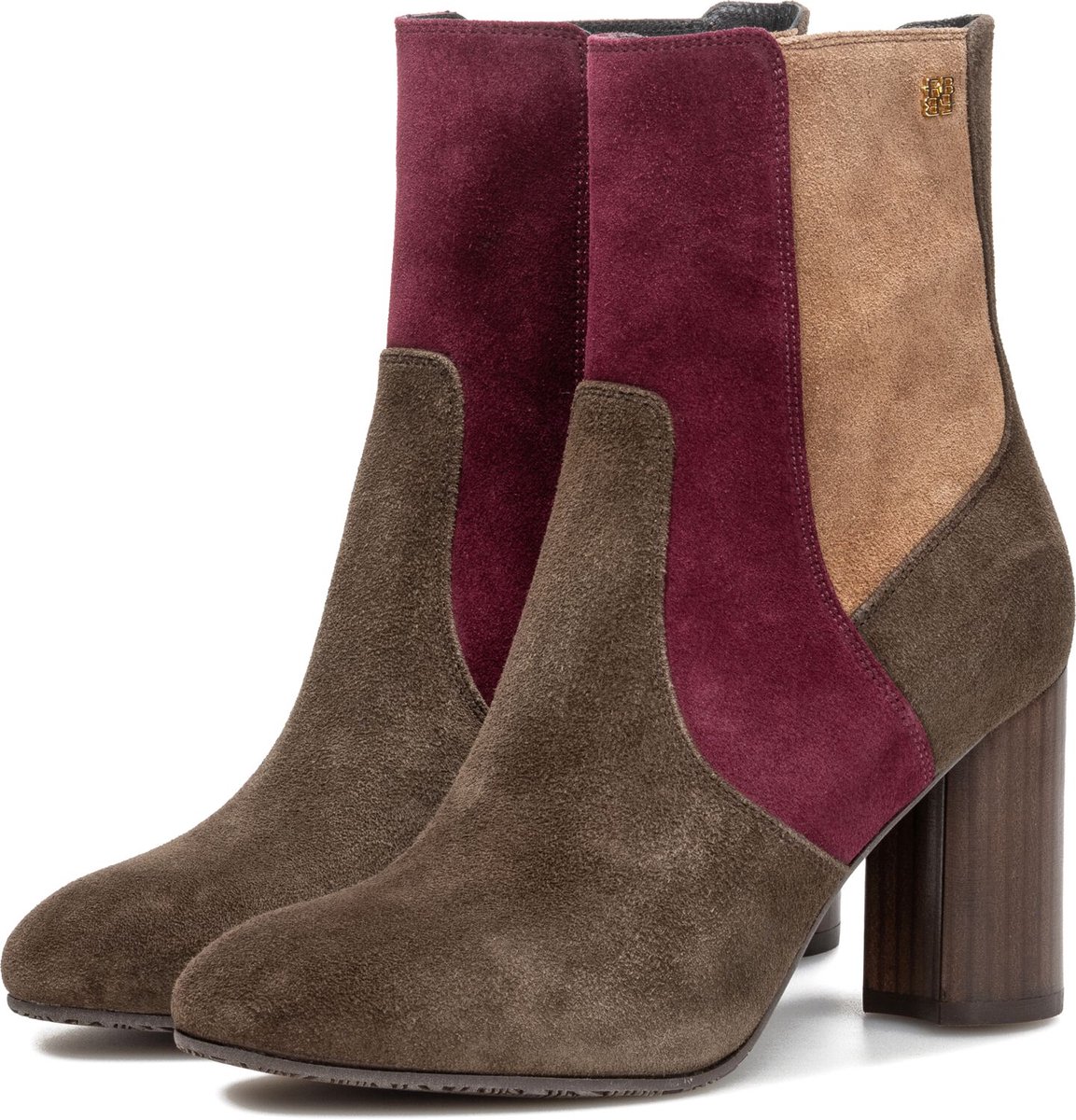 Floris Van Bommel Sfw-50075 Kaci Enkellaarsjes - Enkelboots met rits - Dames - Bruin - Maat 38,5