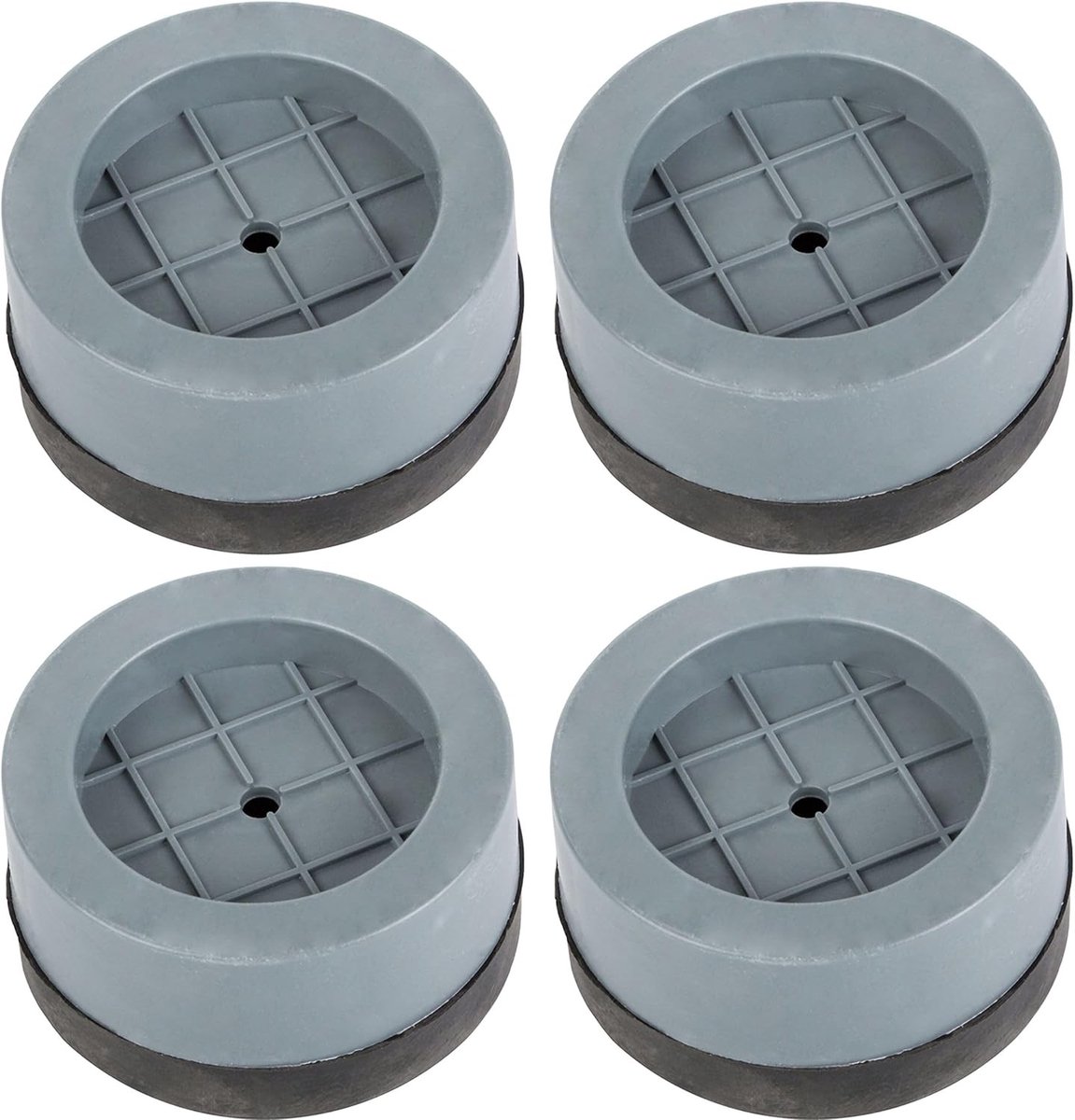 Anti vibratiematten wasmachine - Set van 4 - 6 x 3 cm - Duurzaam kunststof - Voor wasmachine en vaatwasser