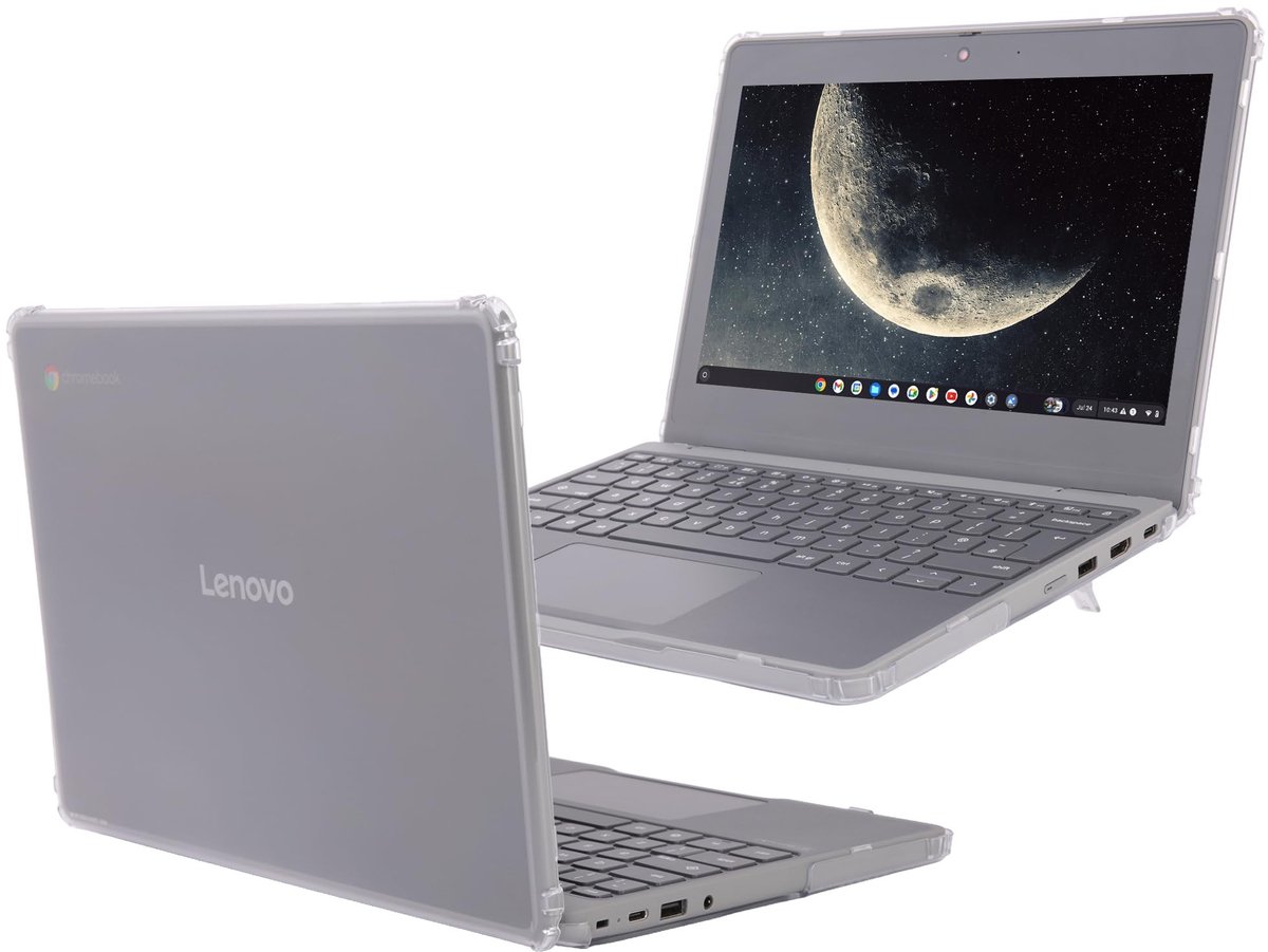 Solidchoice - Hard Case voor 11.6" Lenovo Chrome 100E Gen 5 - Transparant