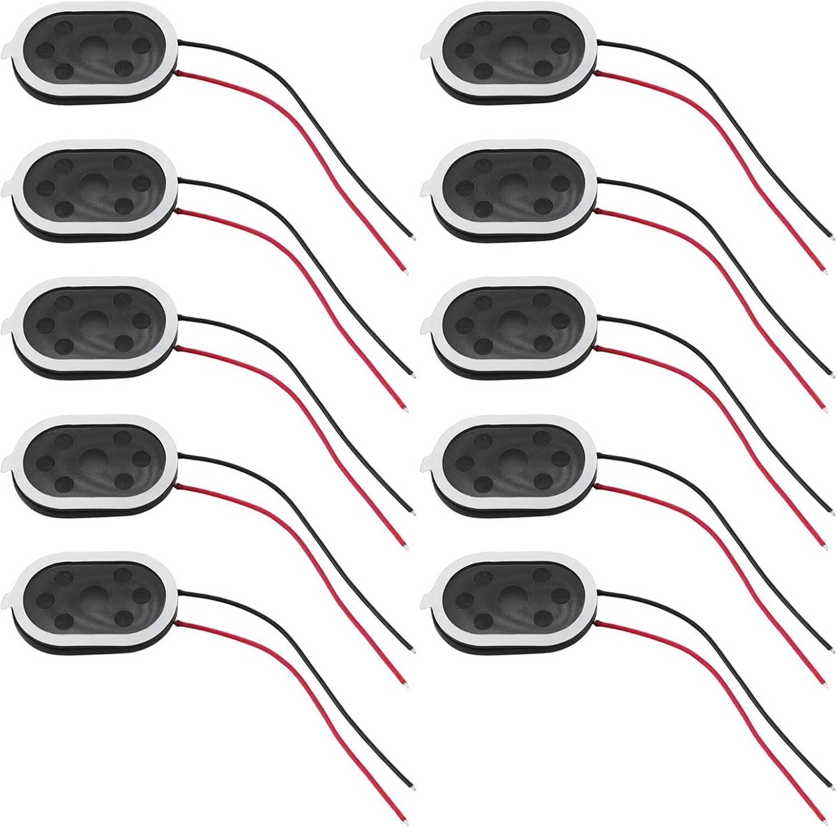 10 Mini Speakers 8 Ohm 1W 20x30mm Magnetische Vervangingsspeakers voor Raspberry Pi en MP3 Radio