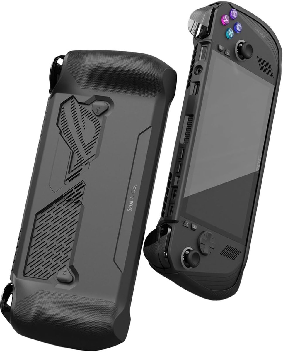 Skull & Co. GripCase Ally voor ROG Ally X: een zachte beschermhoes met getextureerde handgrepen, volledige bescherming - ShopVlot