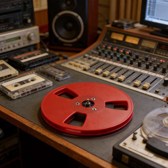 Lege 1/4 5 Inch Tape Reel van Aluminium Legering voor Open Reel Audio, Geschikt voor TEAC, ReVox en Studer, 3 Gaten (Rood) — afbeelding 4