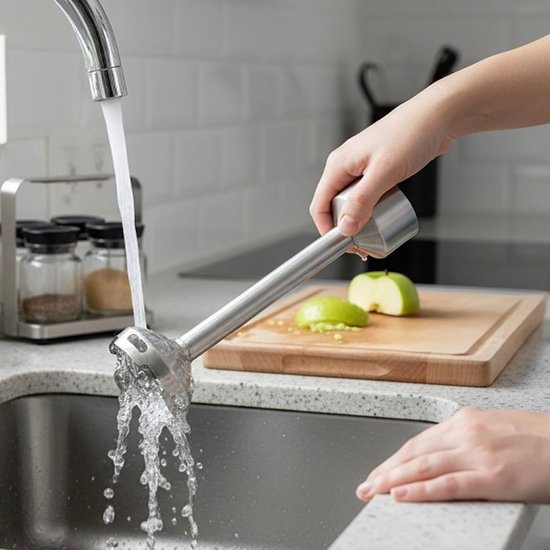 Multifunctionele Handmixer - Grijs - 500 ml - 1000 W - Voor Diverse Keukenklussen — afbeelding 5