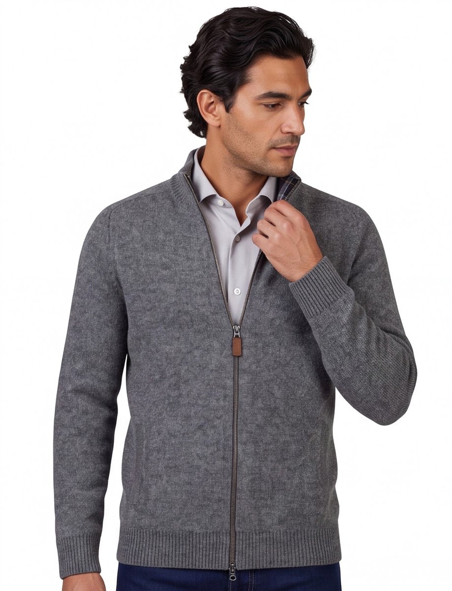 Barbour vest grijs