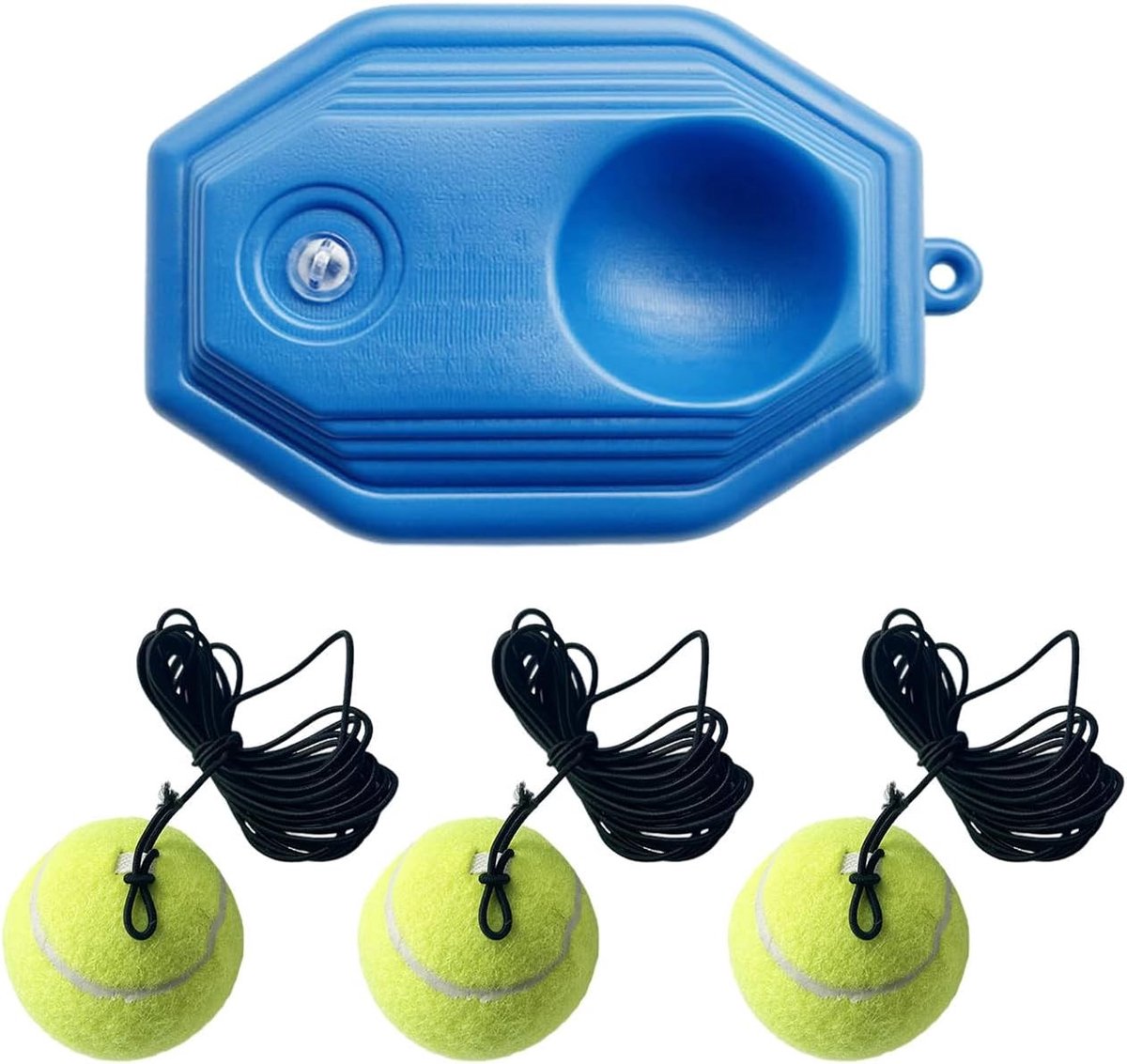 Tennisballen van touw voor training, springoefeningen en tennisbasis, set van 3 duurzame oefenballen