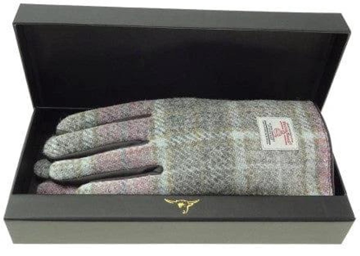 Dames Handschoenen Zacht roze Buchanan - Harris Tweed - Glen Appin of Scotland S
