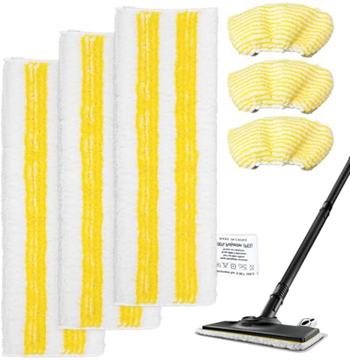 Stoomreiniger Accessoires met Microvezel Vervangingsdoeken, Wasbare en Herbruikbare Dweilpads voor Grondige Vloerreiniging