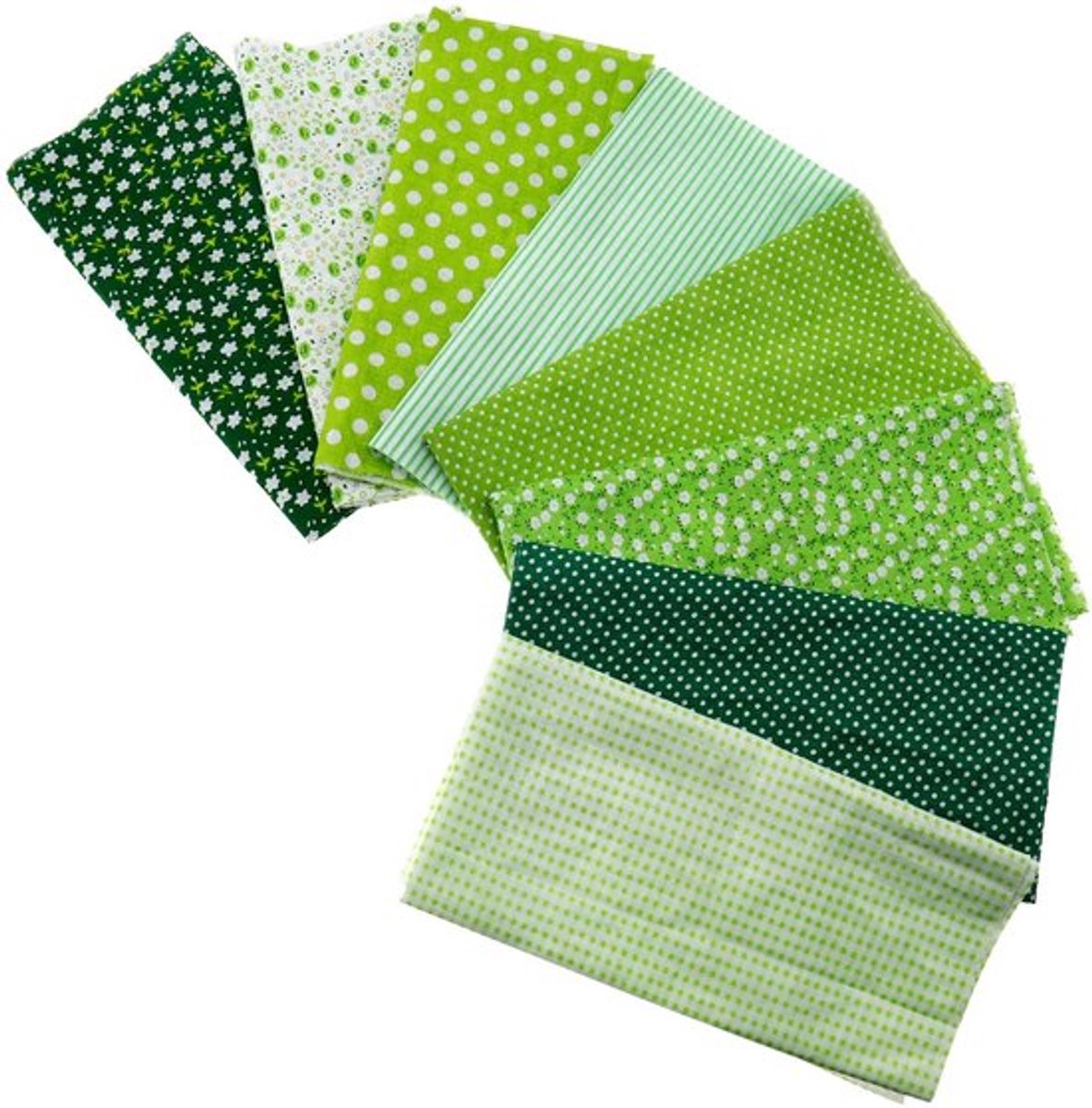 SPHProducts - Quilten Patchwork Fat Quarter Stof - Veelzijdig voor DIY - Groen Veld