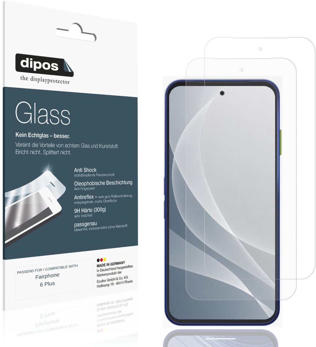 dipos – 2x Matte Pantserfolie geschikt voor Fairphone 6 Plus | 9H Screenprotector
