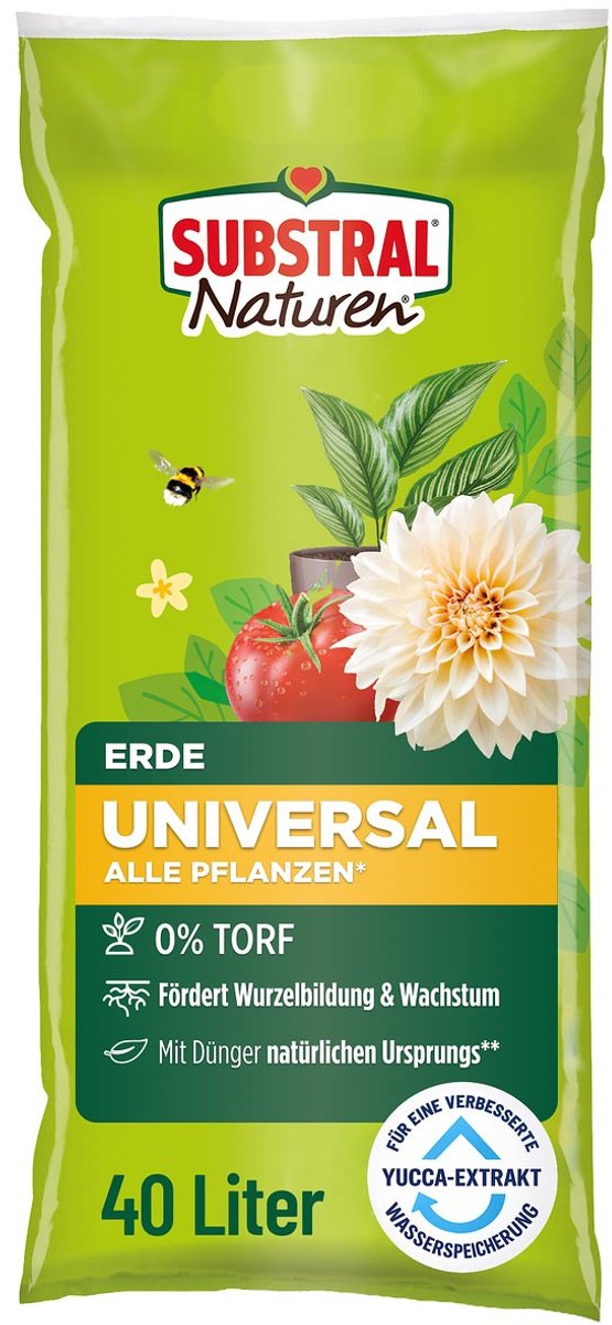 Substral Naturen universele aarde torfvrij 40 liter