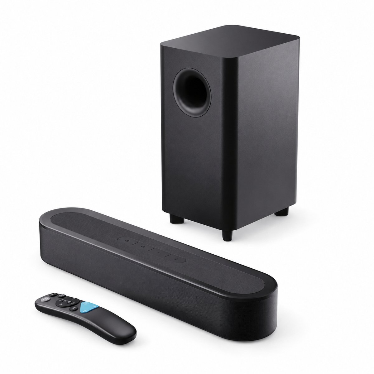 Soundbar met Subwoofer 2.1 – 140W – Dolby Audio – HDMI eARC – Bluetooth 5.3 – Muurmontage – TV Speaker