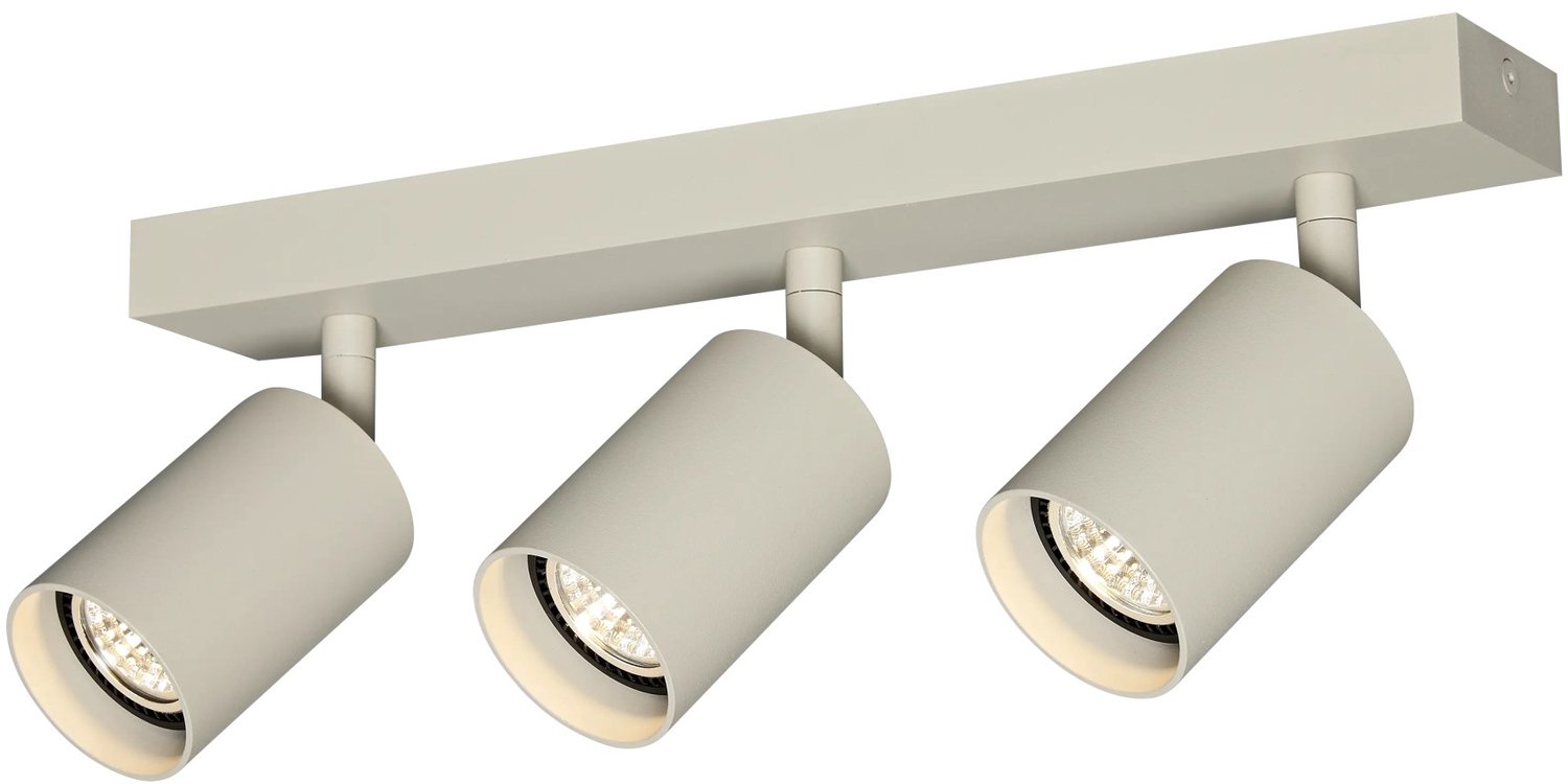TABOO opbouwspot met 3 lichtpunten in een beige afwerking, geschikt als plafondspot voor binnenverlichting