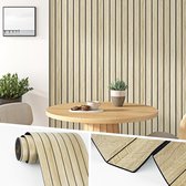 Zelfklevend 3D Wandpaneel - PVC Paneel 300 x 40 cm - Voor Muur & Plafond - Light Brown