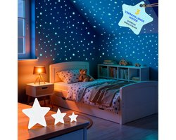 LILIMAUS Glow in the dark sterren - 400 stuks - zelfklevend - groen