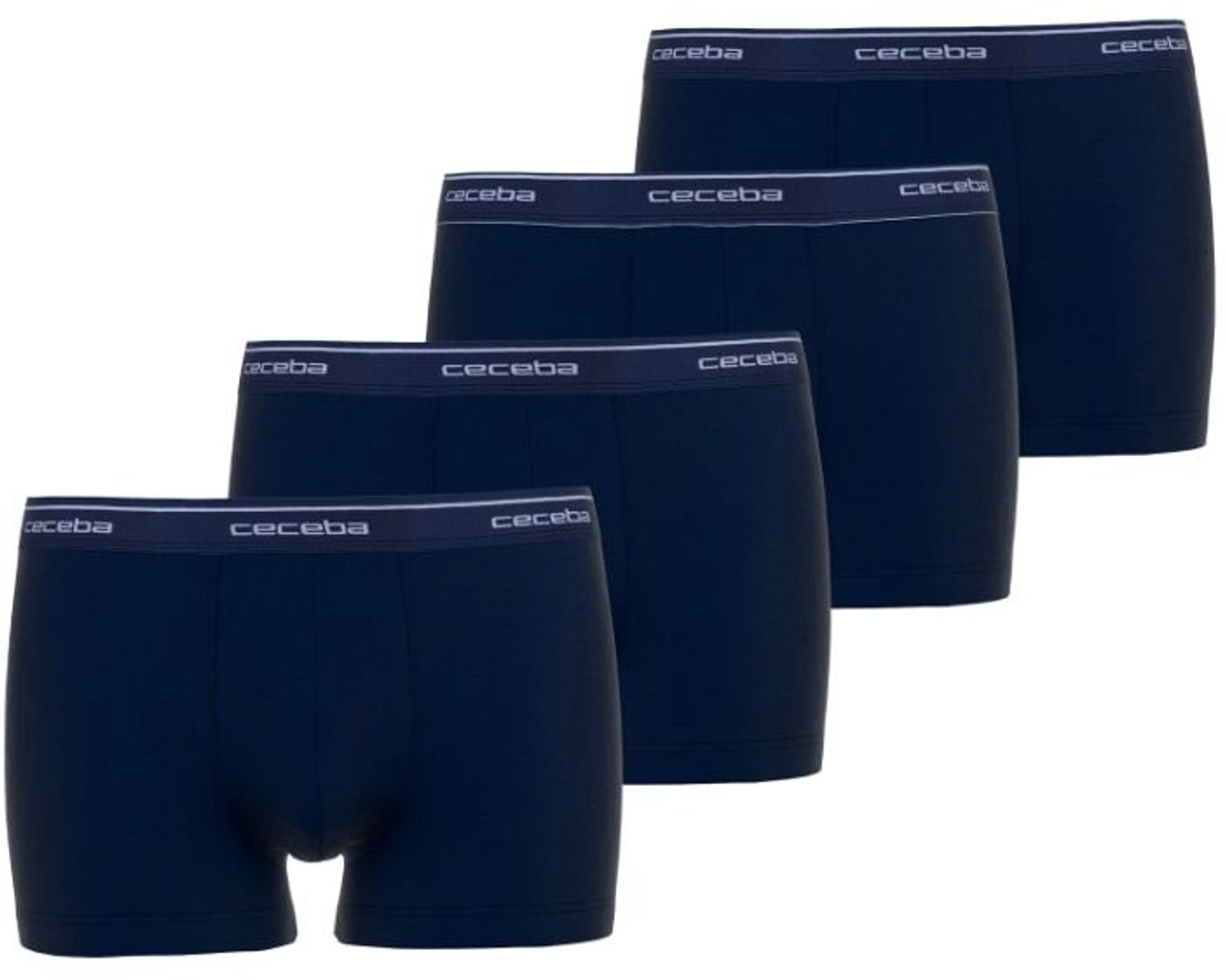 CECEBA Monza Heren Boxer - 4-pack Multipack- Blauw