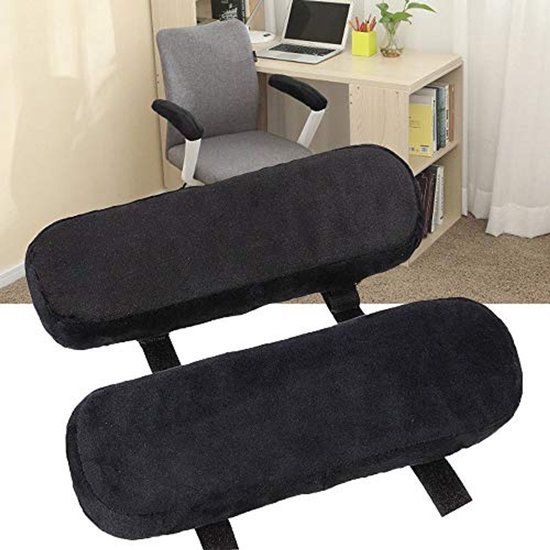Ergonomische Armsteunen - Geheugenfoam en Antislip - Zwart — afbeelding 4