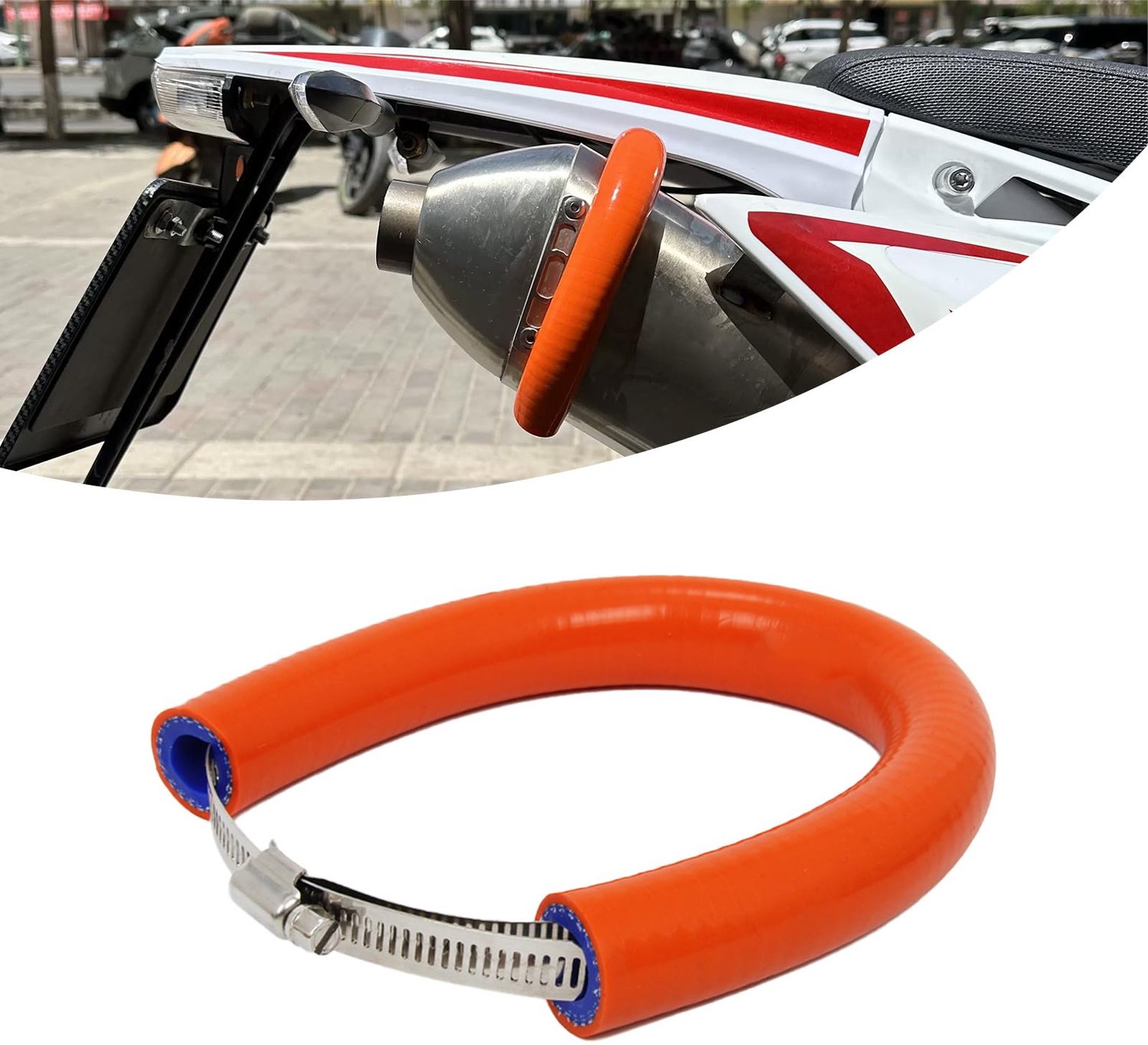 Universele Motorfiets Uitlaat Protector voor Warmtebescherming