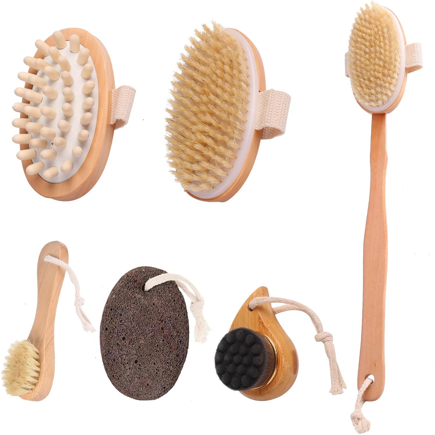 Complete Set van Bad- en Massageborstels