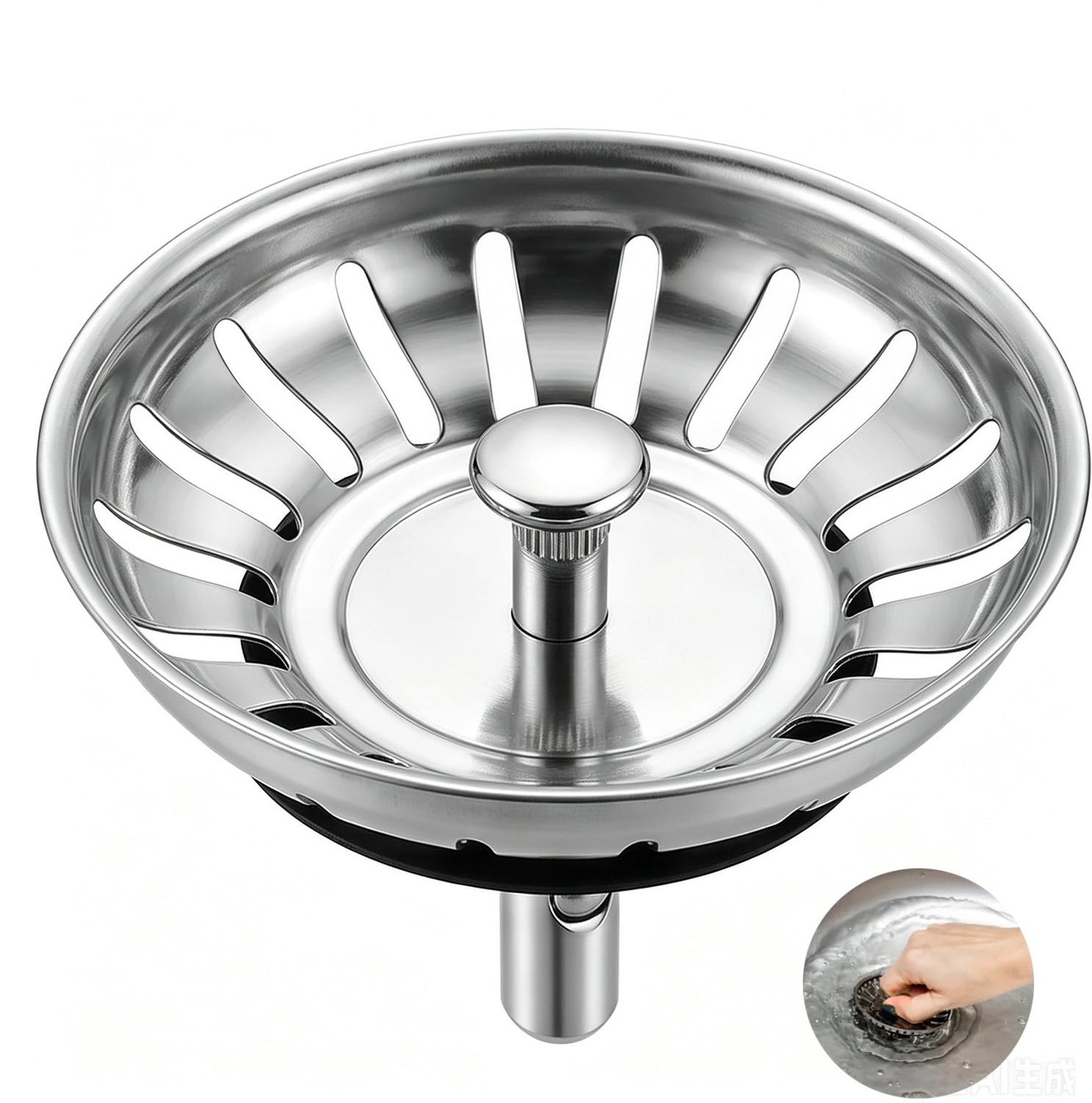 Universele Afvoerplug RVS Ø79,3 mm
