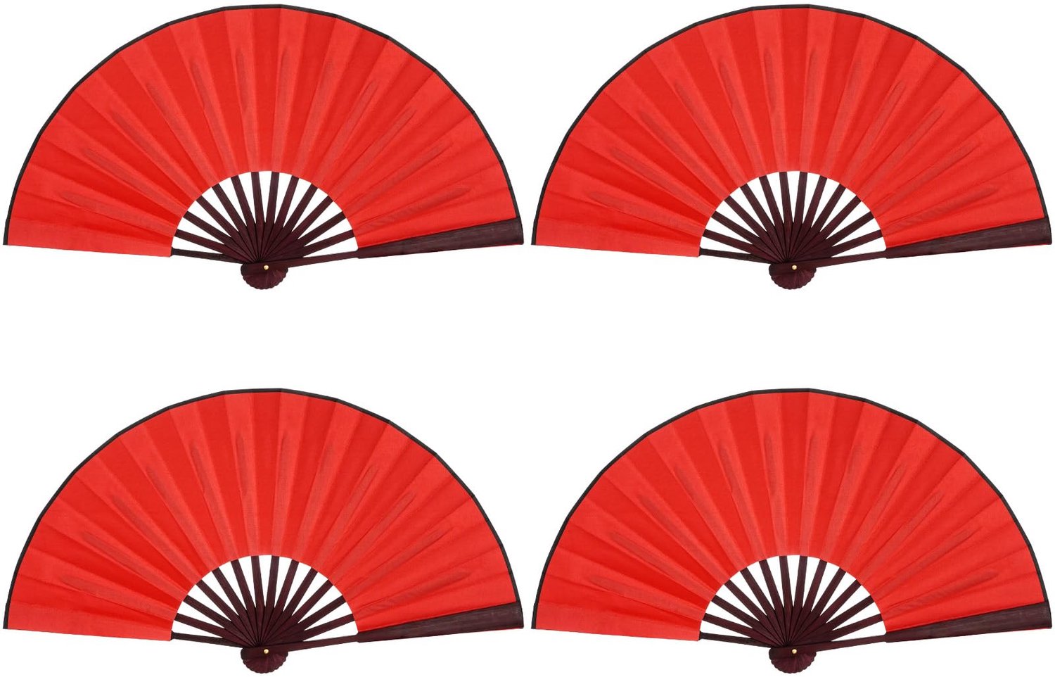 Set van 4 Vouwfans voor Zomer en Feesten