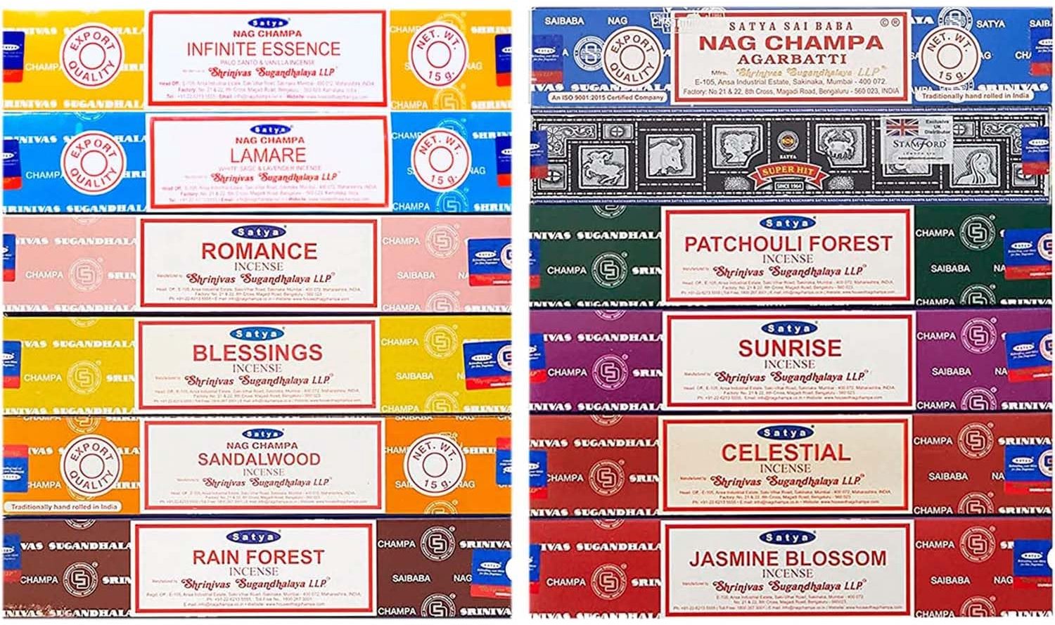 Natuurlijke Wierookstokjes Oosters Assortiment 180 g