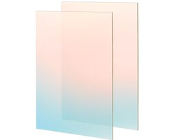 2 Stuks Iriserende Acrylplaten voor DIY Kunstprojecten - 30 x 20 cm