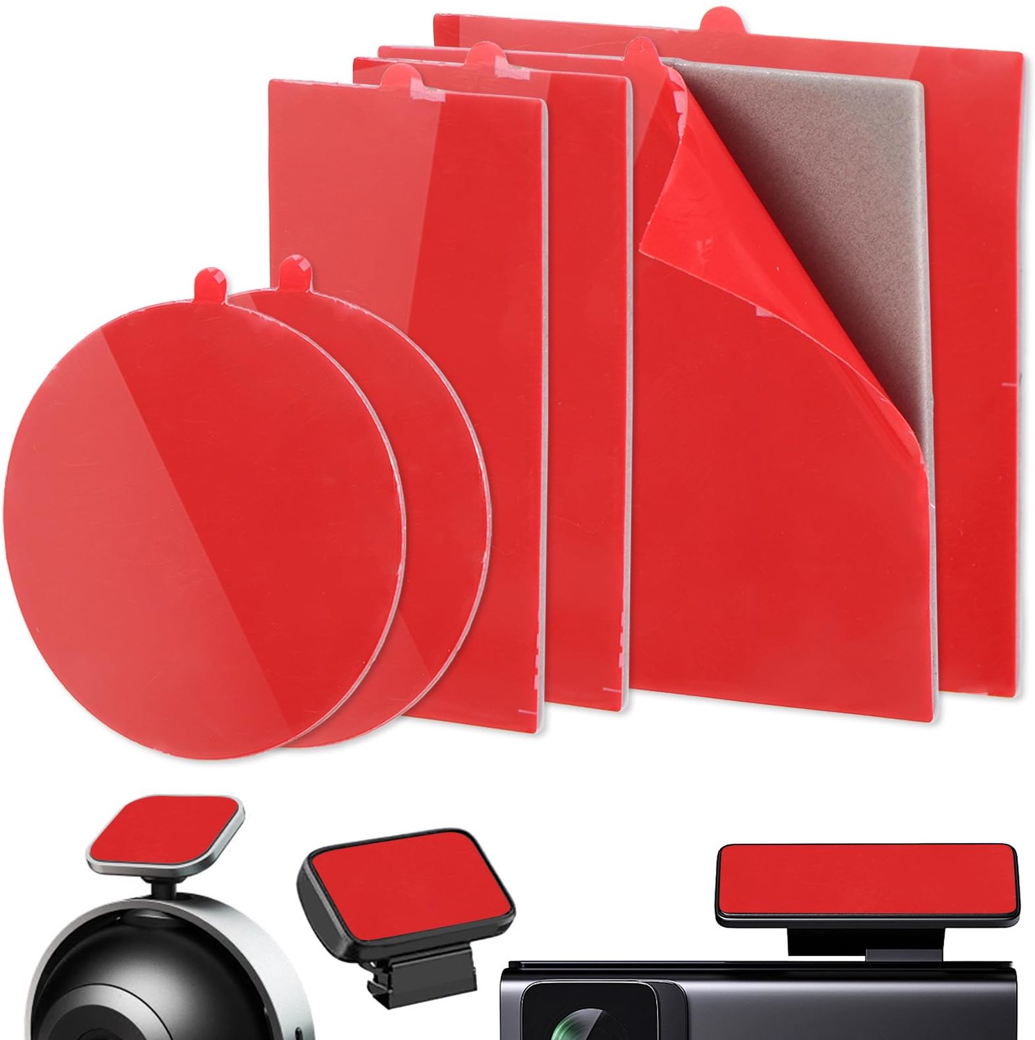 Kleefpads 6 Stuks - Dubbelzijdige Tape - Hittebestendig - Acryl Lijm - Diverse Vormen - Hoge Kleefkracht - Lijmkussentjes
