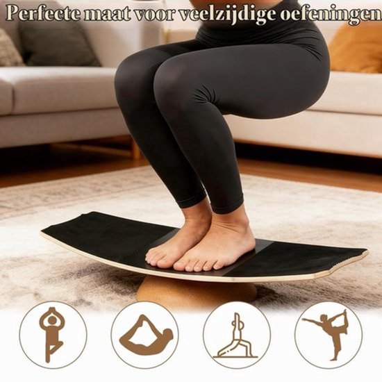 Balance Board halfrond, kurk, halfrond, diameter 15 cm, van massief kurk voor yoga, fitness, boardsport, surfin, natuurlijk materiaal, ecologisch materiaal — afbeelding 2