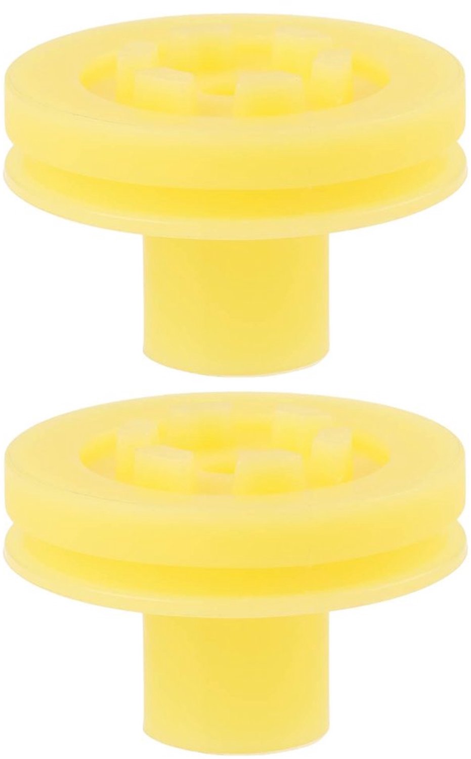 Spijkermachine 2x - Hoofdklep 180450-S - Compatibel met Bostitch/Dewalt/Porter Cable - Gat diameter 6mm - Buitendiameter 15mm - Hoogte 25mm - Nailer