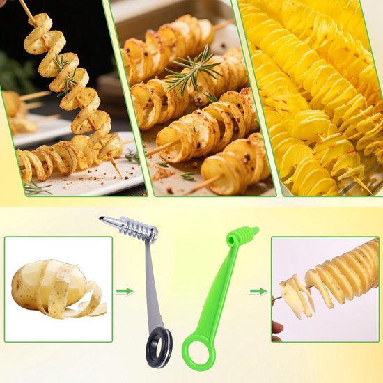 2 Stuks Spiral Slicers voor Groenten en Fruit — afbeelding 3