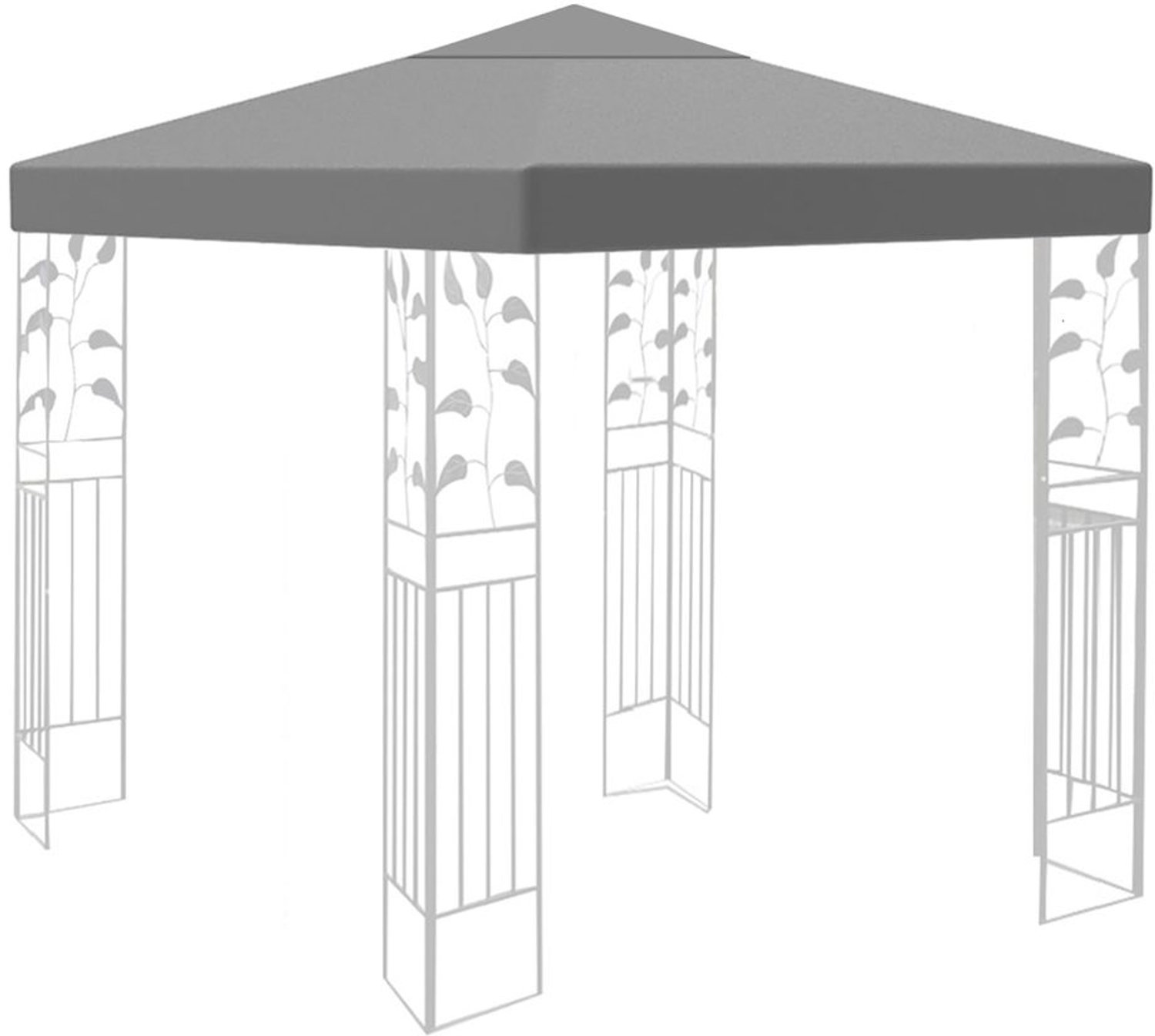 Vervangend Dak voor Gazebo 3 x 3 m - Waterdicht en Winterbestendig