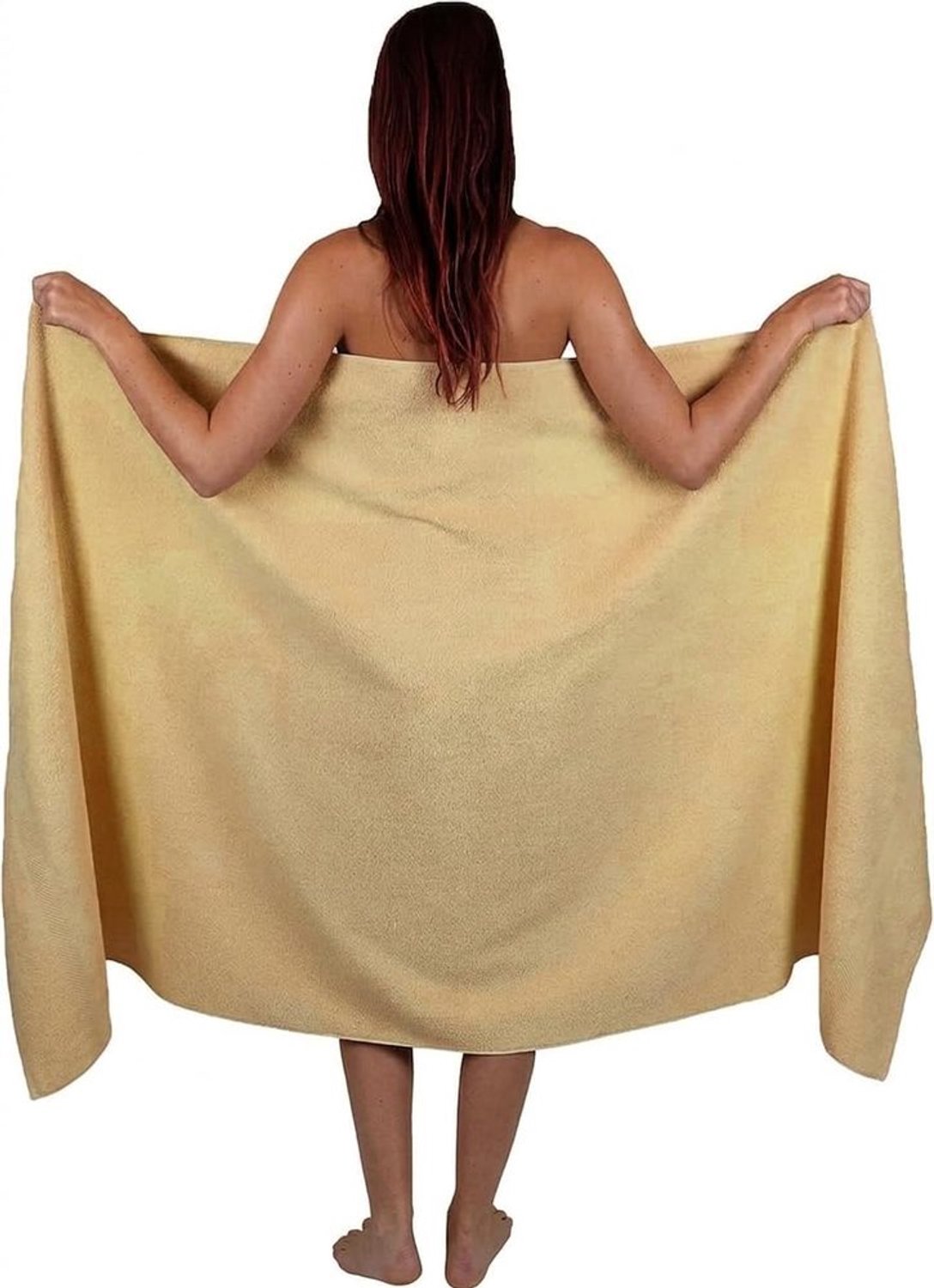 Extra Groot Badlaken 100x200 cm - Super Absorberend Katoen 600gsm Latte