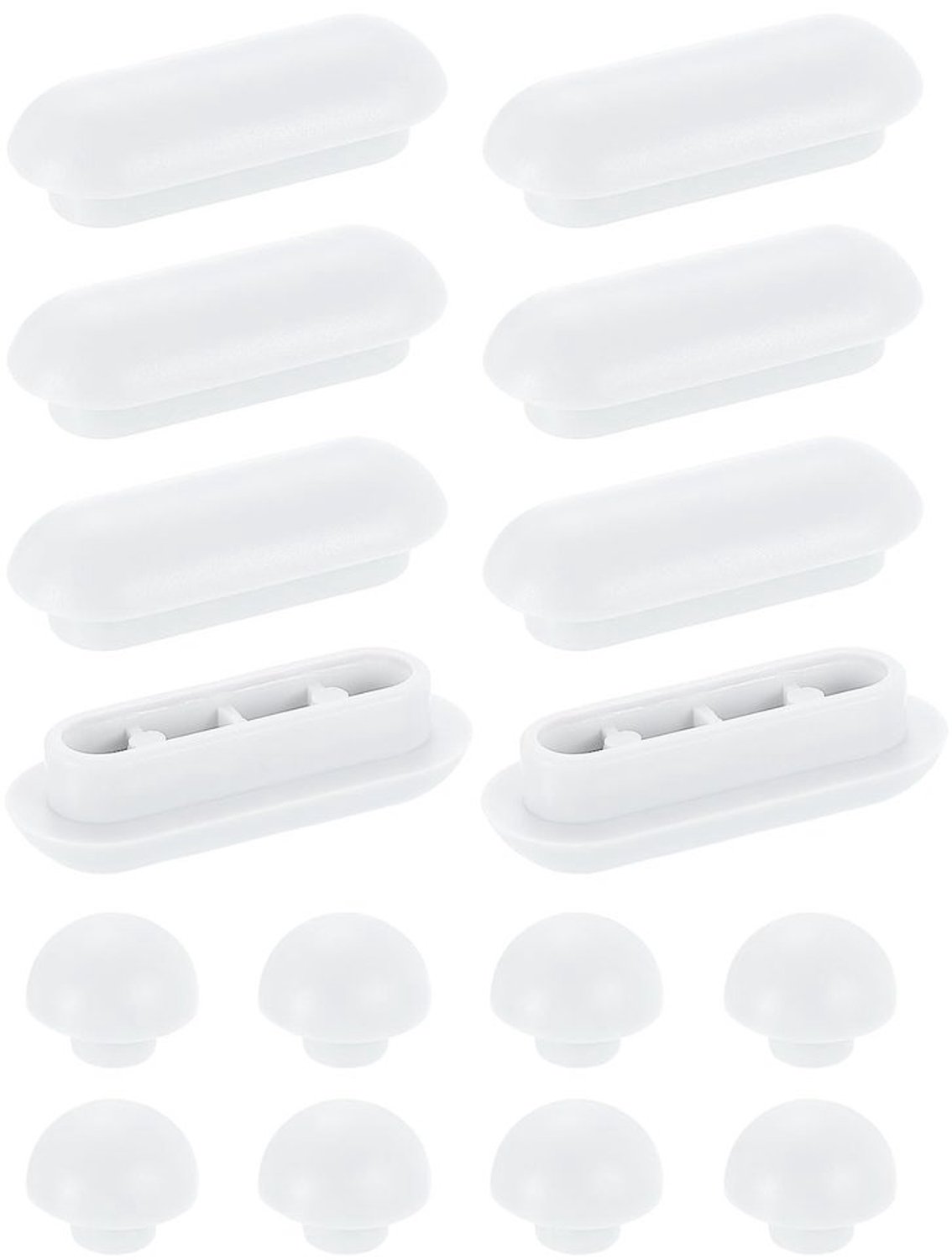 Set van 8 Toiletzitting Buffers van Rubber voor Universeel Gebruik