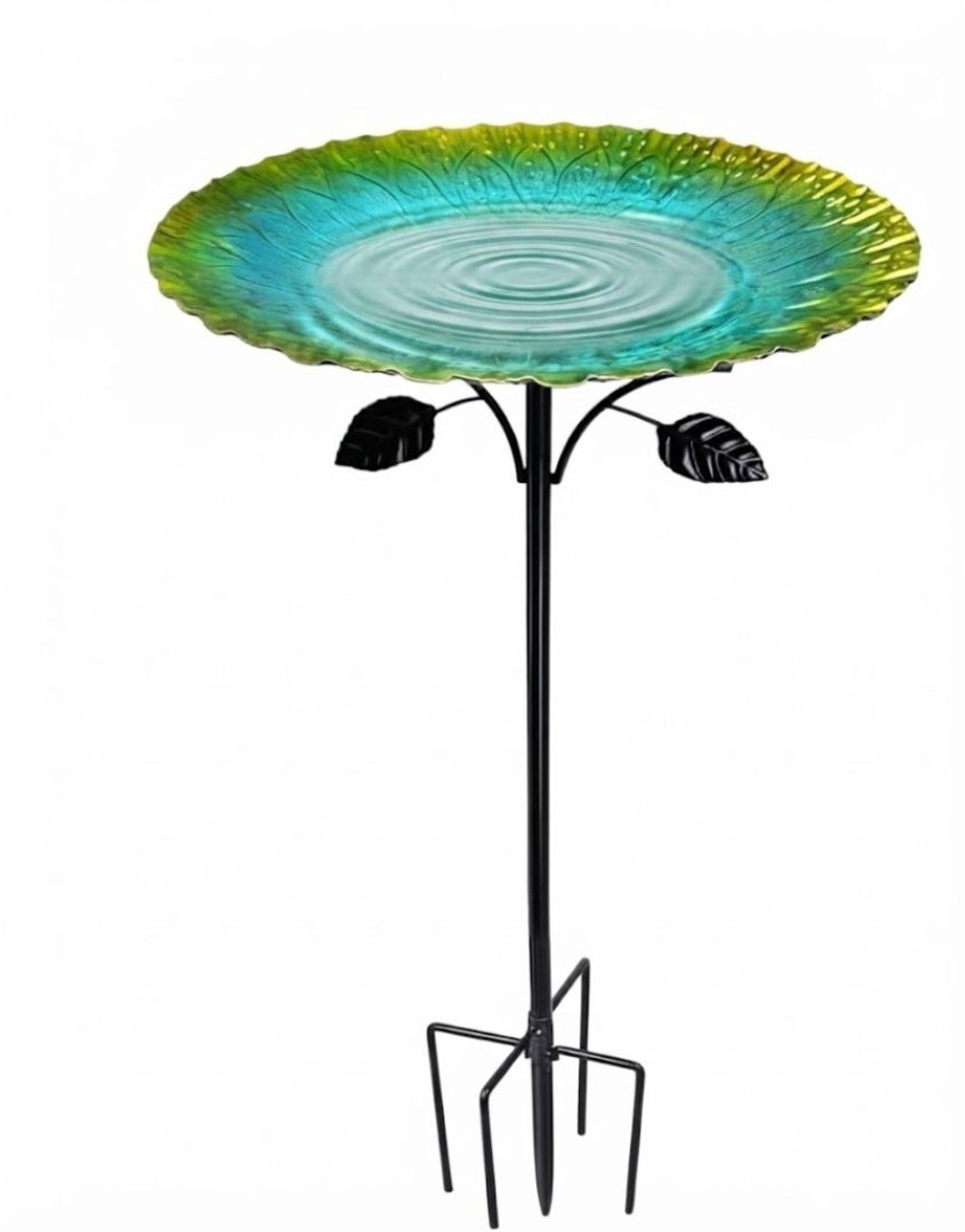 Vogelbad op Voet - Vogelhuisje op Paal - 85 cm - Groen